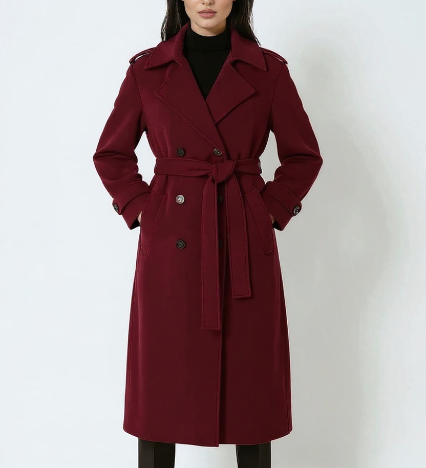 Langer Wintermantel für Damen – Produktansicht 4