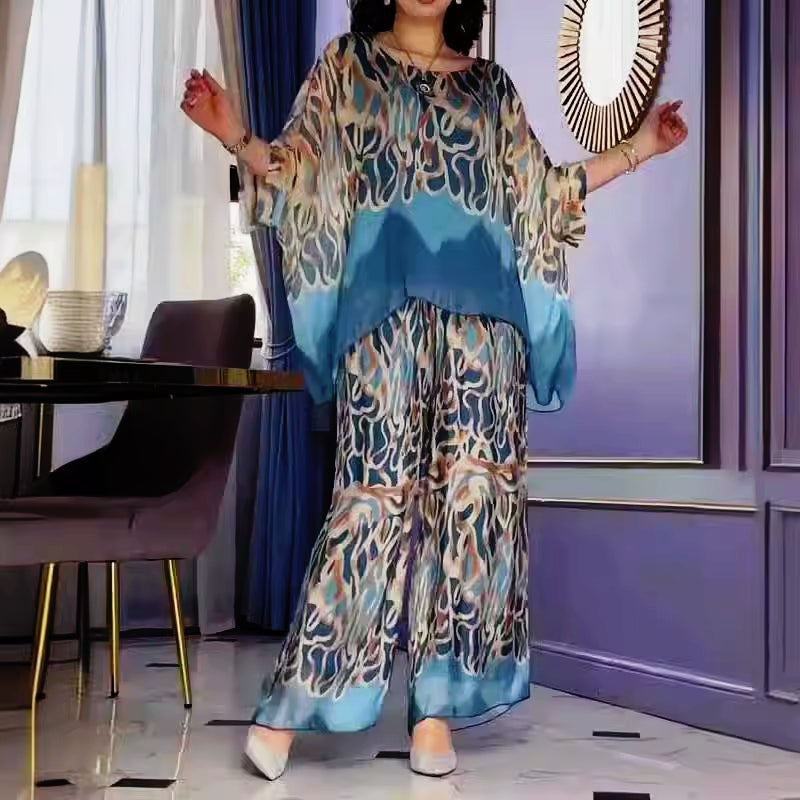 Elegantes Set aus Oberteil und Hose im Oversize-Schnitt – Produktansicht 2
