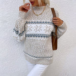 Vintage-Rollkragenpullover mit Schneeflockenmuster – Produktansicht 4