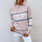 Vintage-Rollkragenpullover mit Schneeflockenmuster – Produktansicht 3