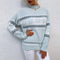 Vintage-Rollkragenpullover mit Schneeflockenmuster – Produktansicht 2