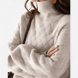 Luxuriöser Rollkragenpullover aus weichem Strick – Produktansicht 6