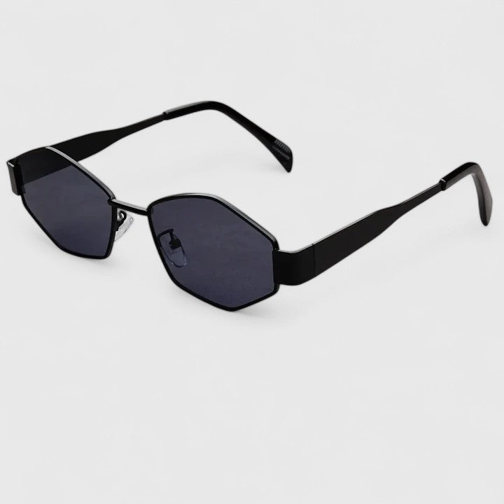 Markante Sonnenbrille im geradlinigen Design – Produktansicht 1