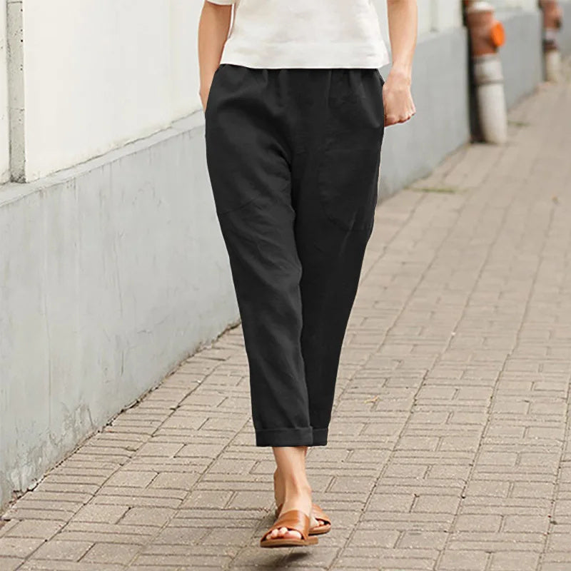 Bequeme weite Hosen mit Taschen – Produktansicht 8