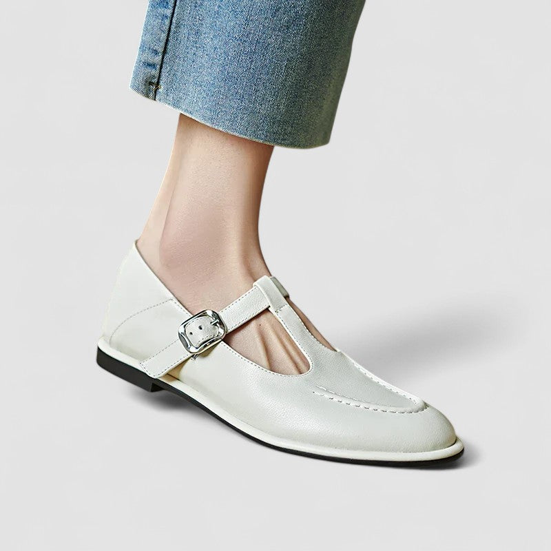 Bequeme Mary-Jane-Schuhe mit niedrigem Absatz – Produktansicht 4