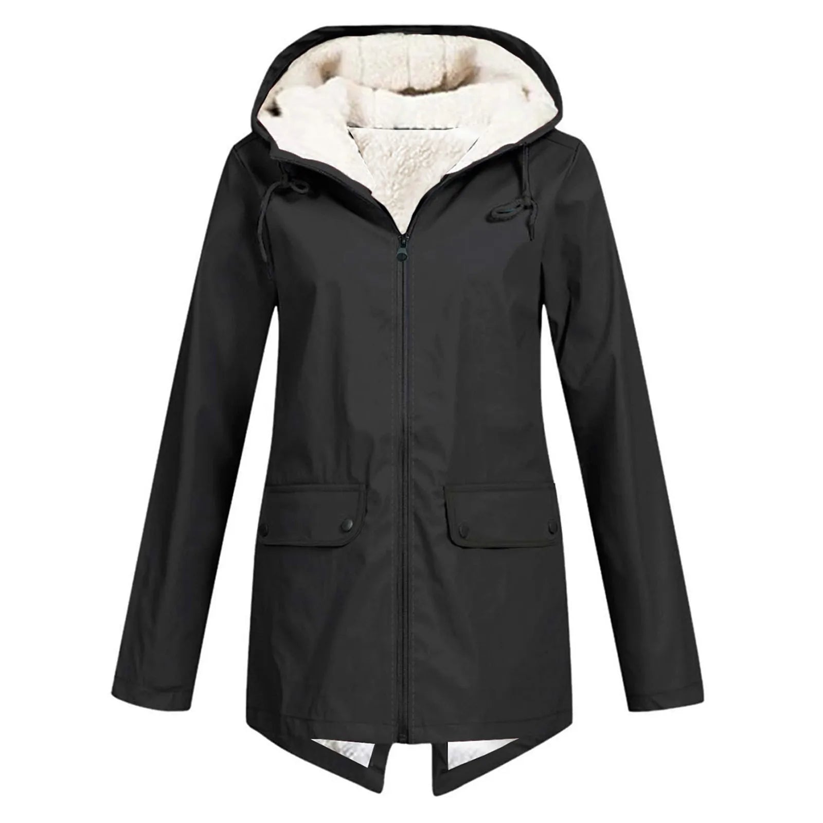 Lange Jacke mit Fleecefutter – Produktansicht 3