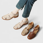 Bequeme Mary-Jane-Sandalen in Wickeloptik – Produktansicht 6