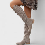 Bequeme Overknee-Stiefel aus Leder – Produktansicht 4