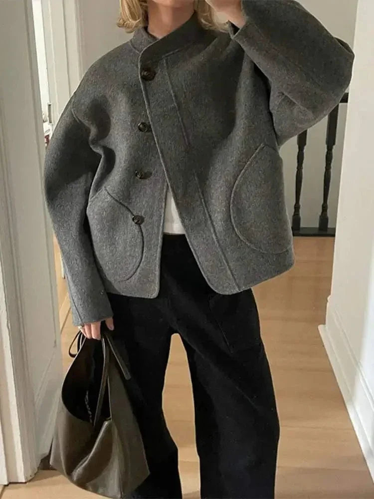 Premium-Oversize-Wolljacke – Produktansicht 5