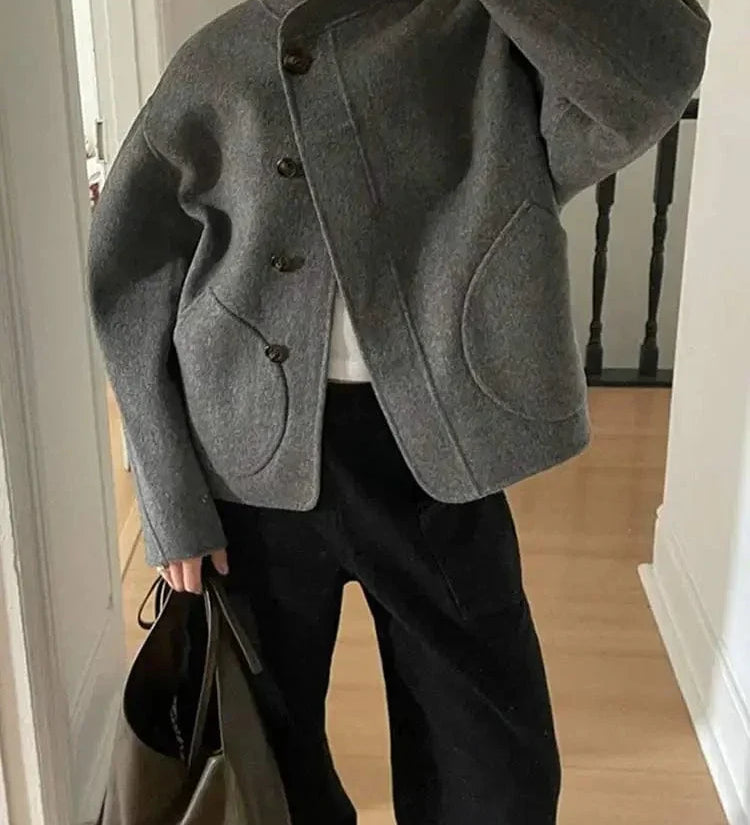 Premium-Oversize-Wolljacke – Produktansicht 5