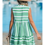 Bequemes Sommerkleid mit geometrischem Muster – Produktansicht 3
