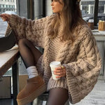 Warmer Strickpullover aus dicker Maschenware – Produktansicht 2