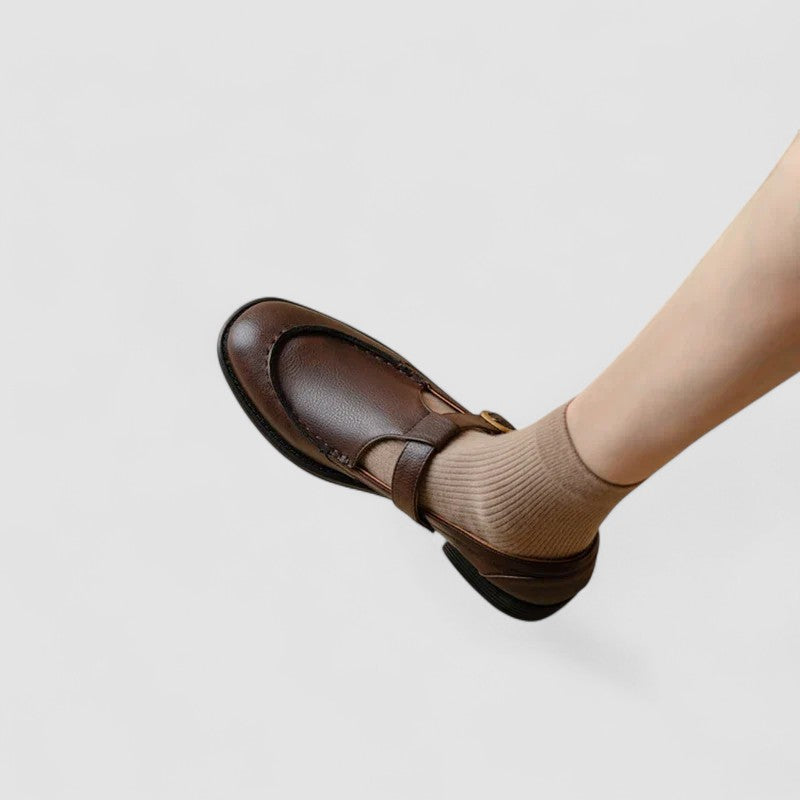 Bequeme Mary-Jane-Schuhe mit eckiger Spitze – Produktansicht 4