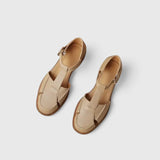 Bequeme Mary-Jane-Sandalen in Wickeloptik – Produktansicht 4