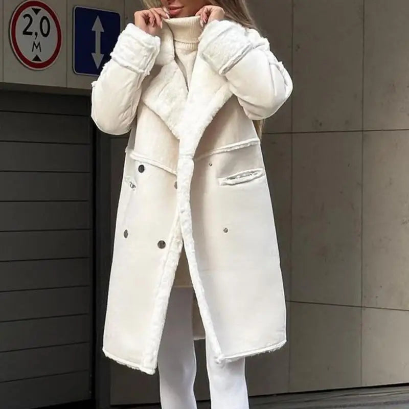 Langer Wintermantel für Damen – Produktansicht 6