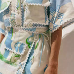 Bequemes Set aus Oberteil und Shorts mit Kordelzug – Produktansicht 5