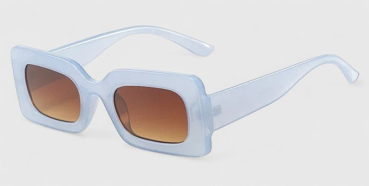 Sonnenbrille mit UV400-Gläsern und klarer Form – Produktansicht 2