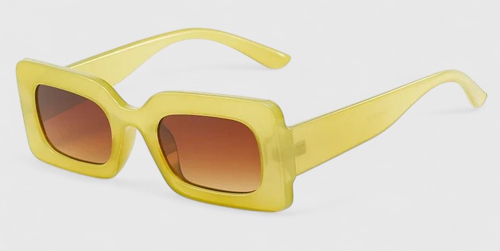 Sonnenbrille mit UV400-Gläsern und klarer Form – Produktansicht 3