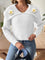 Eleganter Pullover mit verspieltem Blütenkragen – Produktansicht 6