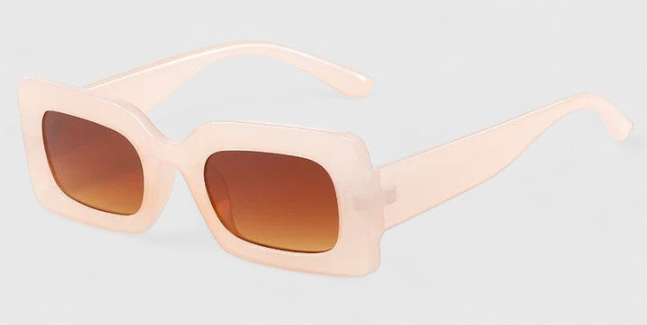 Sonnenbrille mit UV400-Gläsern und klarer Form – Produktansicht 4