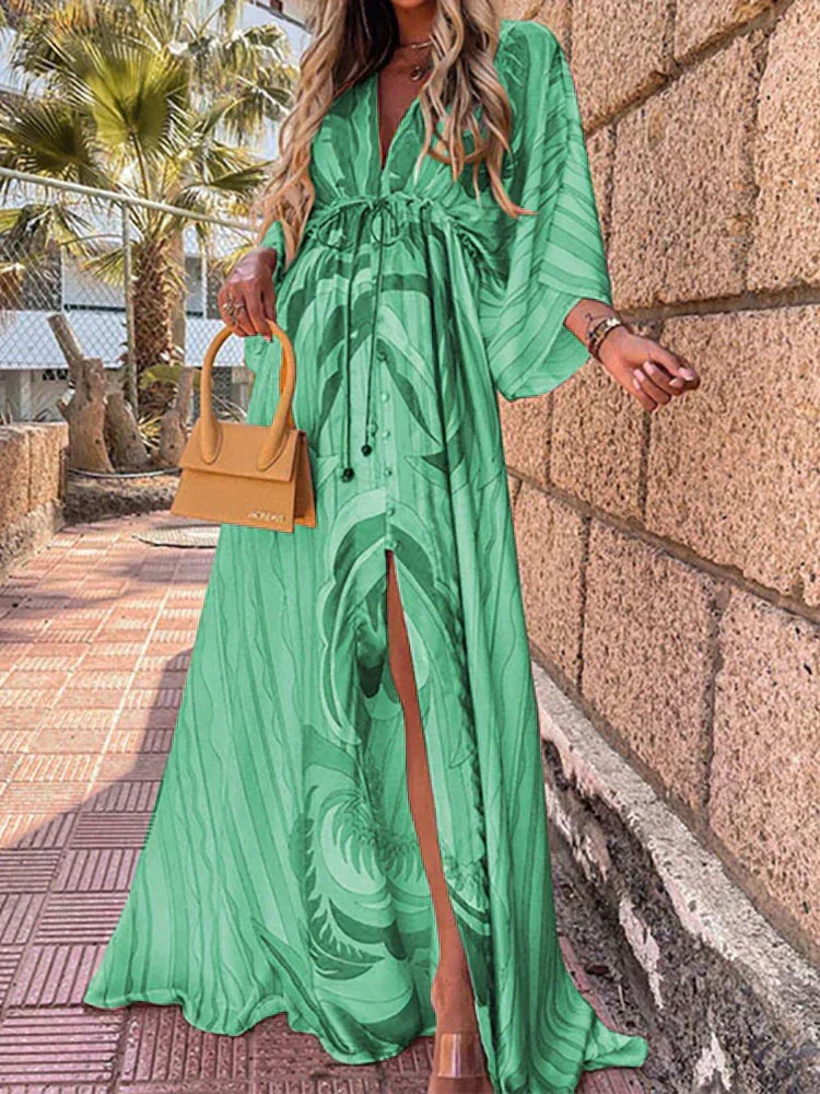 Bequemes Kaftankleid für den Urlaub – Produktansicht 6