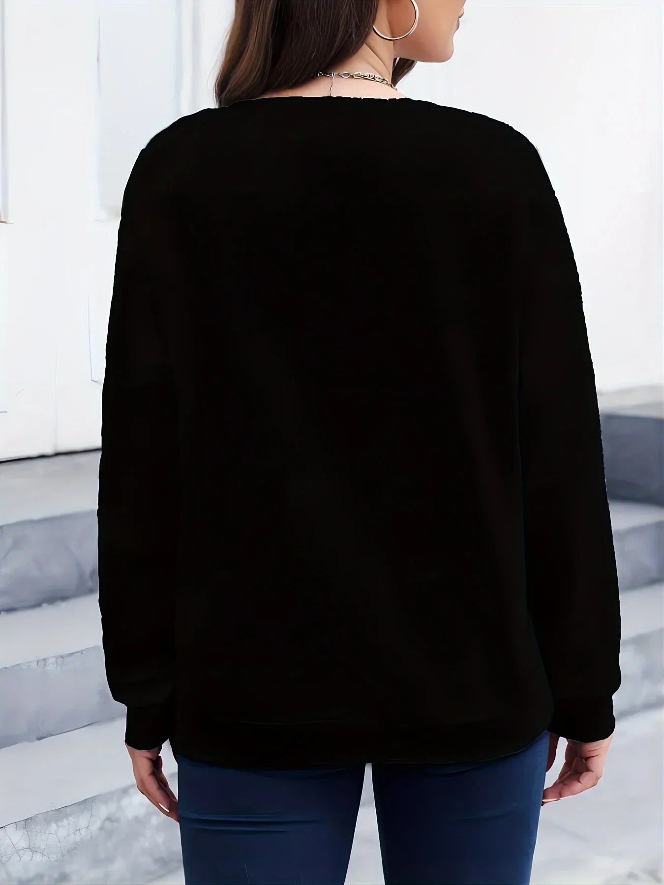 Sweatshirt mit verspieltem Herzchen-Print – Produktansicht 3