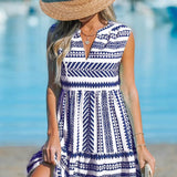 Bequemes Sommerkleid mit geometrischem Muster – Produktansicht 4