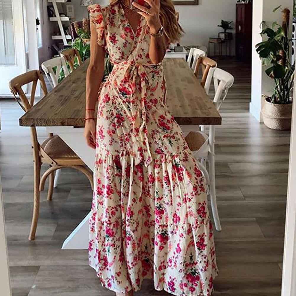 Maxikleid mit floralem Design – Produktansicht 2