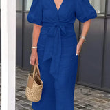 Elegantes Midikleid mit V-Ausschnitt – Produktansicht 10