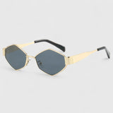 Markante Sonnenbrille im geradlinigen Design – Produktansicht 2