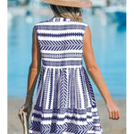 Bequemes Sommerkleid mit geometrischem Muster – Produktansicht 6