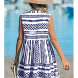 Bequemes Sommerkleid mit geometrischem Muster – Produktansicht 6