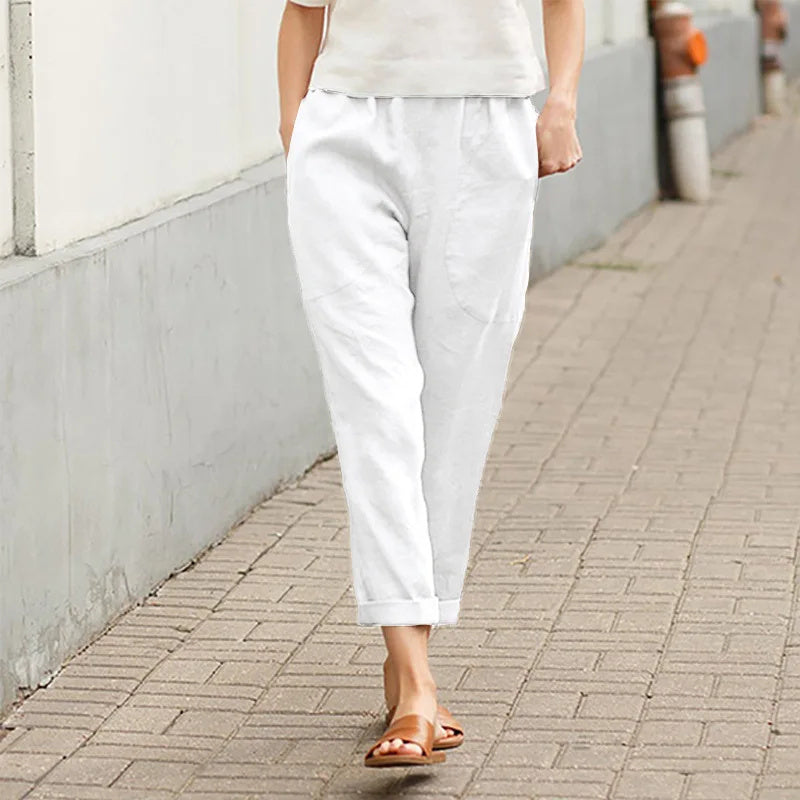 Bequeme weite Hosen mit Taschen – Produktansicht 2