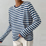 Weicher Streifenpullover mit langen Ärmeln – Produktansicht 6