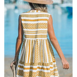 Bequemes Sommerkleid mit geometrischem Muster – Produktansicht 9