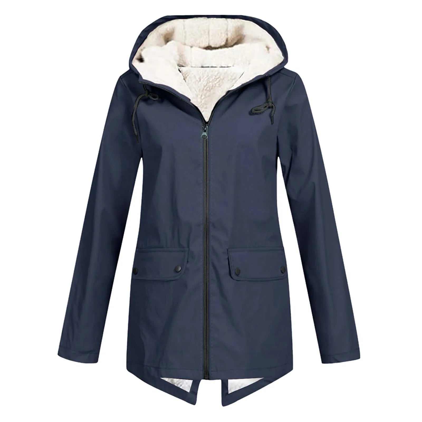 Lange Jacke mit Fleecefutter – Produktansicht 7