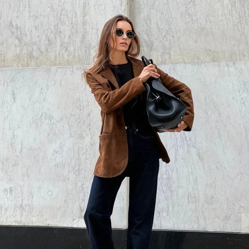 Wildlederjacke für Damen – Produktansicht 4