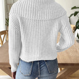Eleganter Pullover mit verspieltem Blütenkragen – Produktansicht 9
