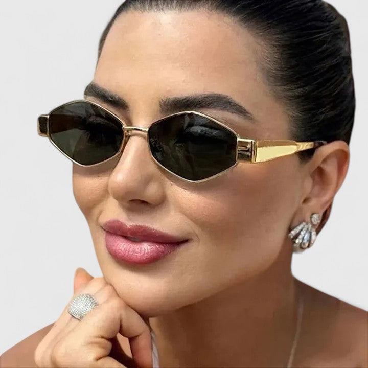 Markante Sonnenbrille im geradlinigen Design – Produktansicht 6