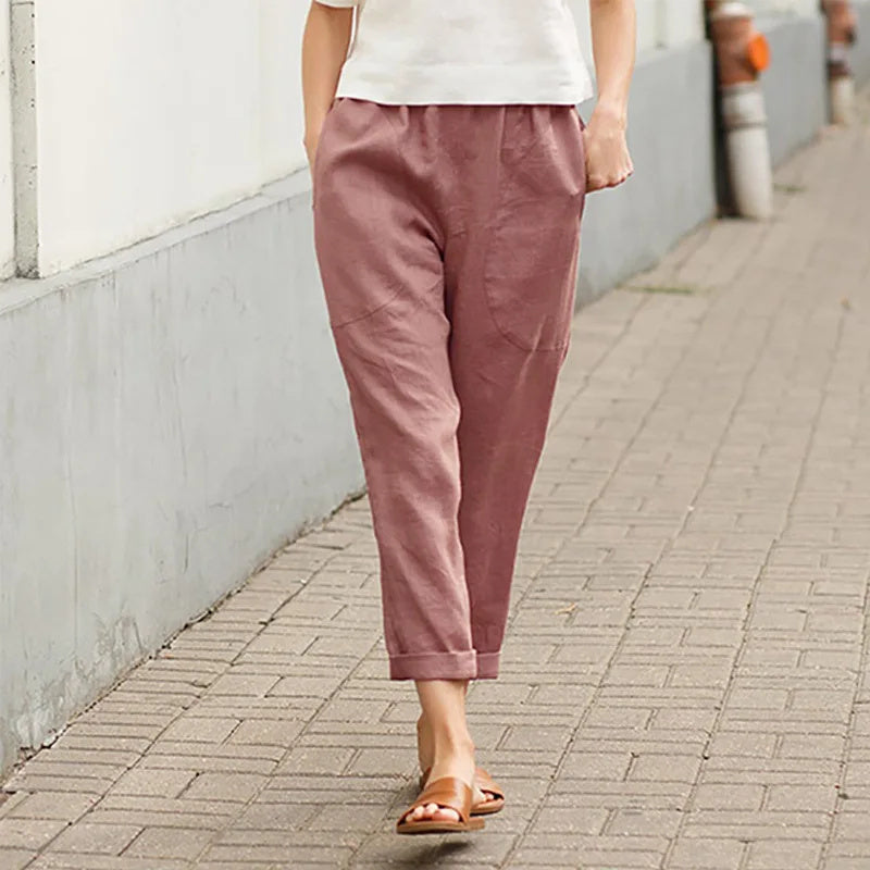 Bequeme weite Hosen mit Taschen – Produktansicht 6