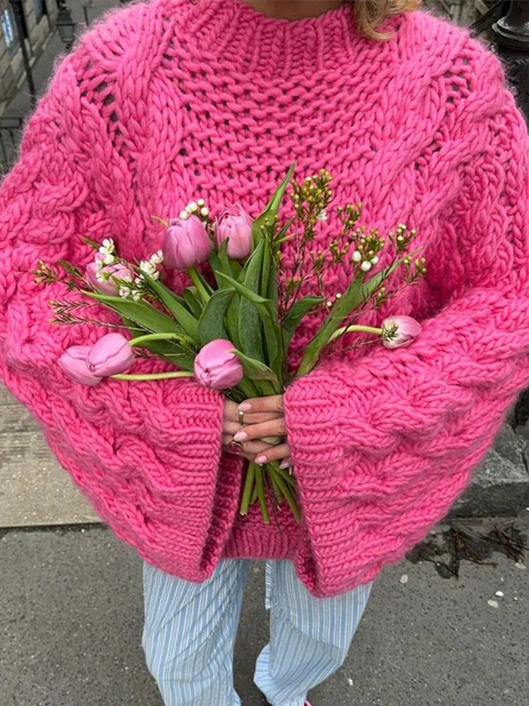 Warmer Strickpullover aus dicker Maschenware – Produktansicht 6