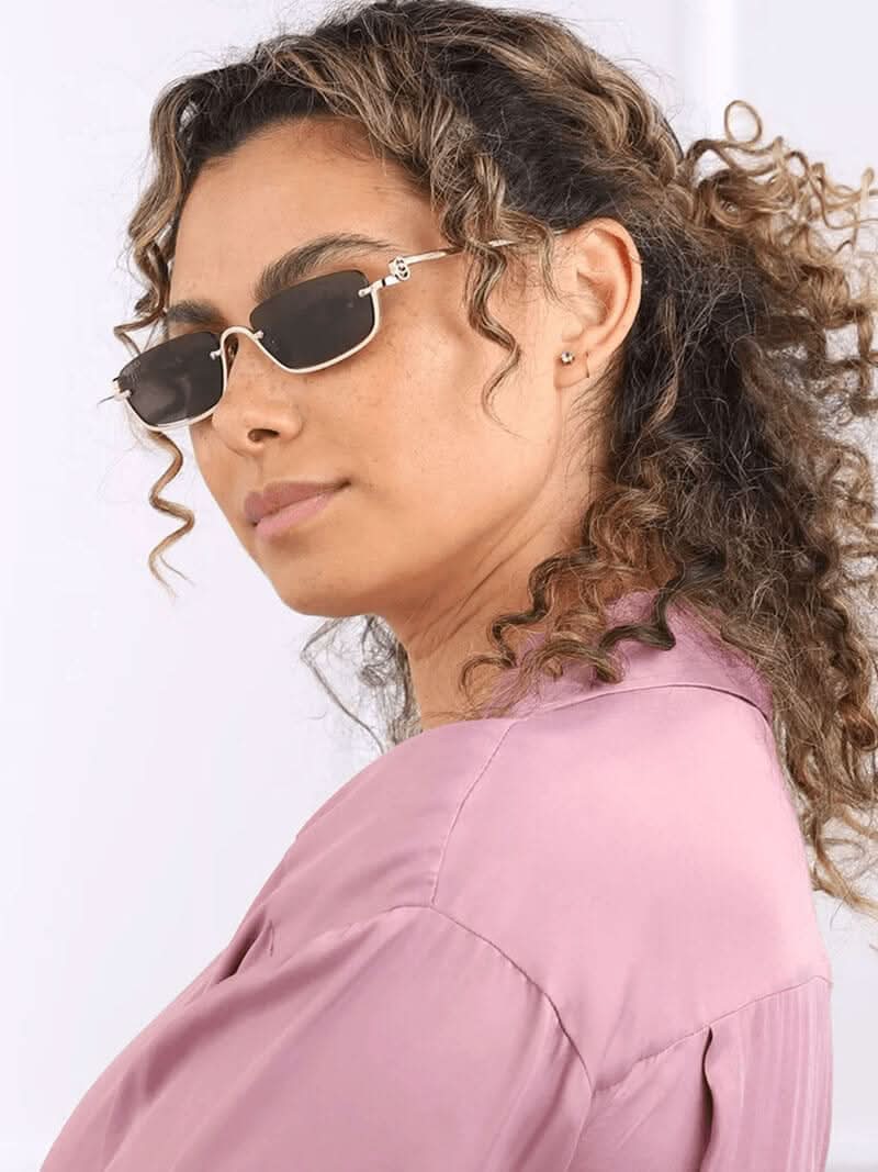Eckige Sonnenbrille mit klarer Linienführung – Produktansicht 4