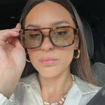 Sonnenbrille mit ovaler Fassung im Vintage-Stil – Produktansicht 11