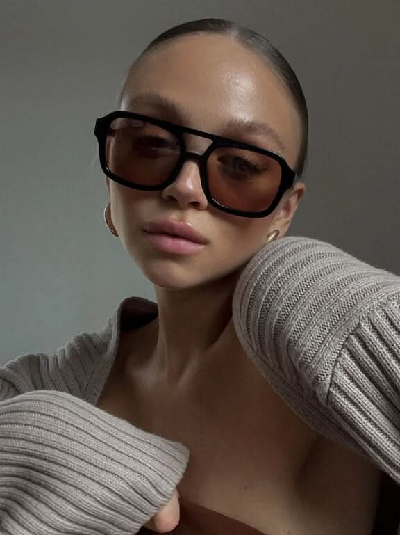 Sonnenbrille mit ovaler Fassung im Vintage-Stil – Produktansicht 12