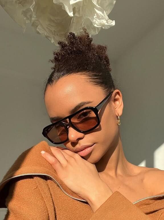 Sonnenbrille mit ovaler Fassung im Vintage-Stil – Produktansicht 6