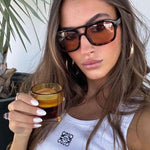 Sonnenbrille mit ovaler Fassung im Vintage-Stil – Produktansicht 7