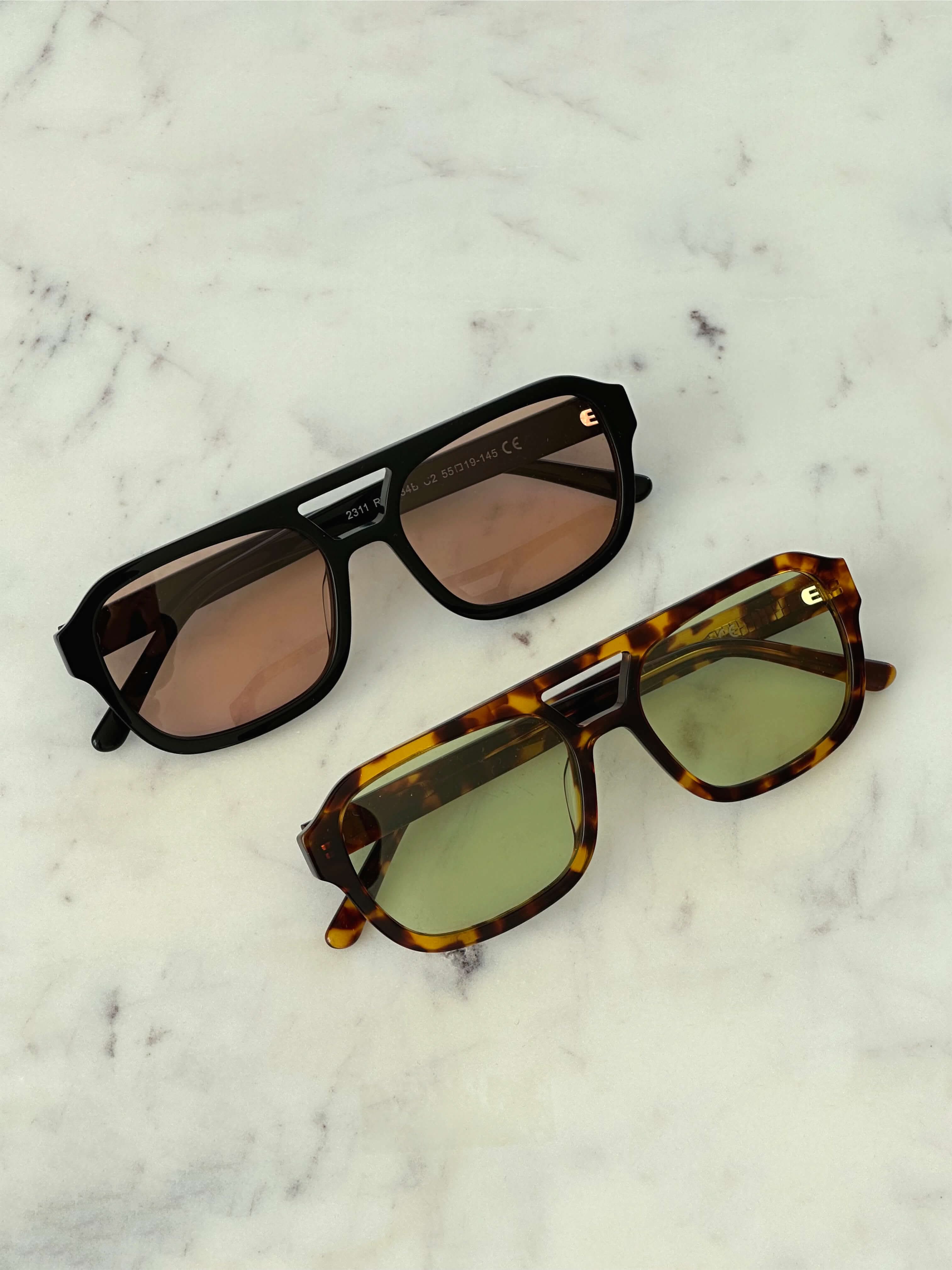 Sonnenbrille mit ovaler Fassung im Vintage-Stil – Produktansicht 8