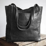 Klassische Handtasche aus Leder – Produktansicht 5