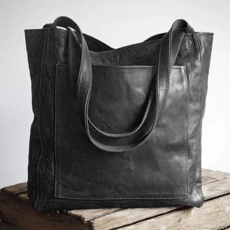 Klassische Handtasche aus Leder – Produktansicht 5