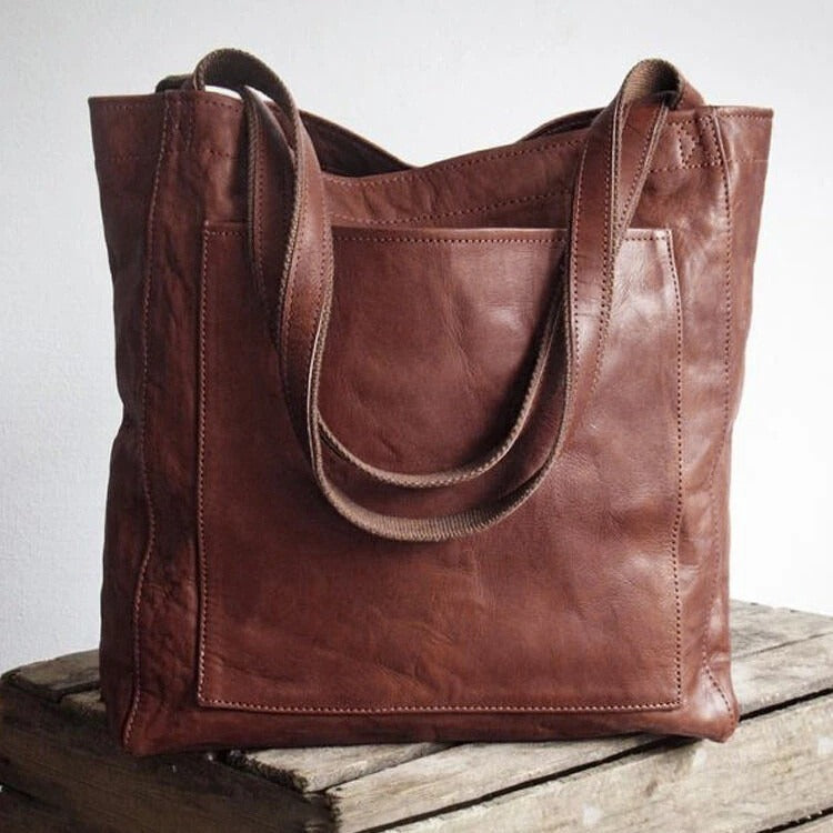 Klassische Handtasche aus Leder – Produktansicht 3